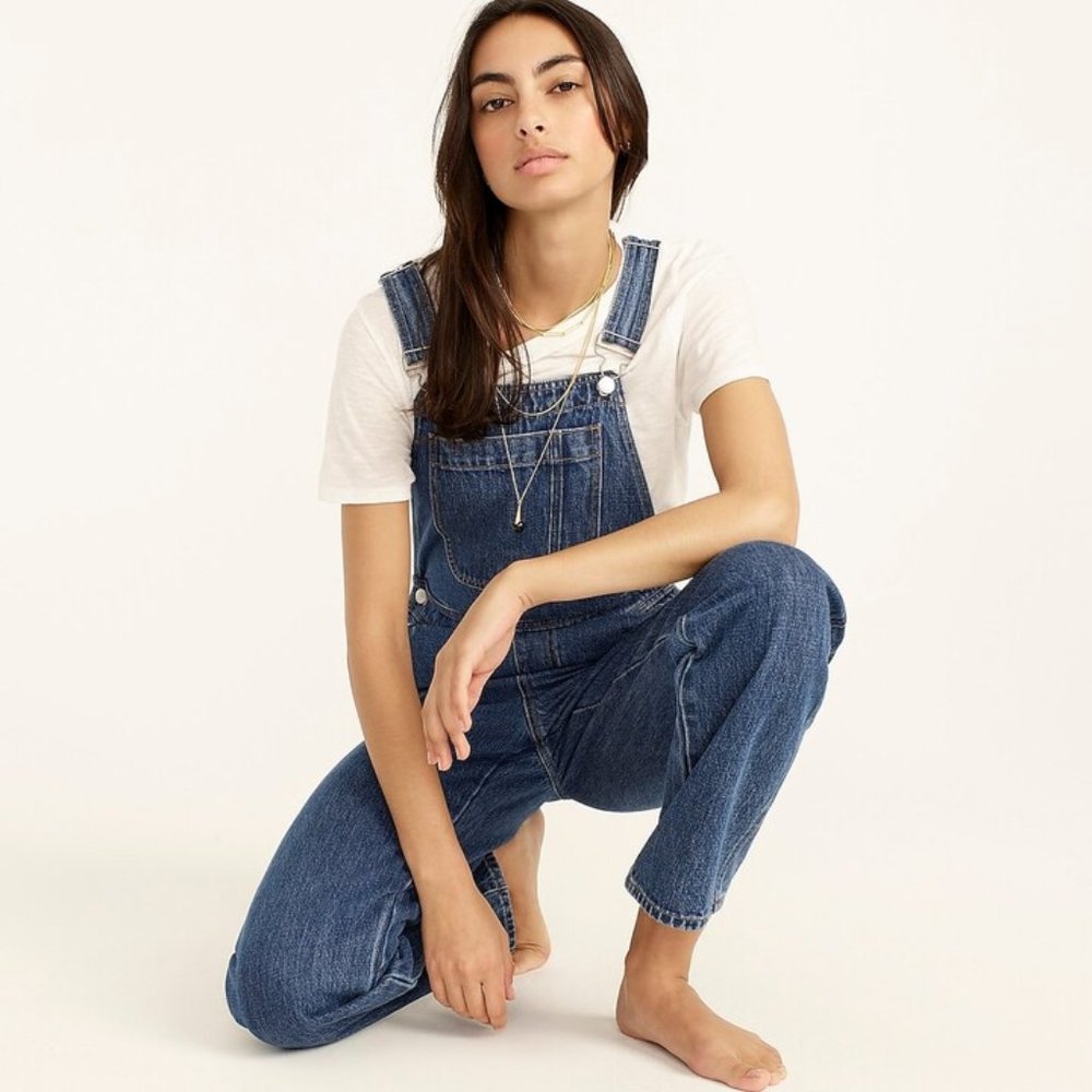 J.Crew slouchy boyfriend overall in Hartwood wash NWOT